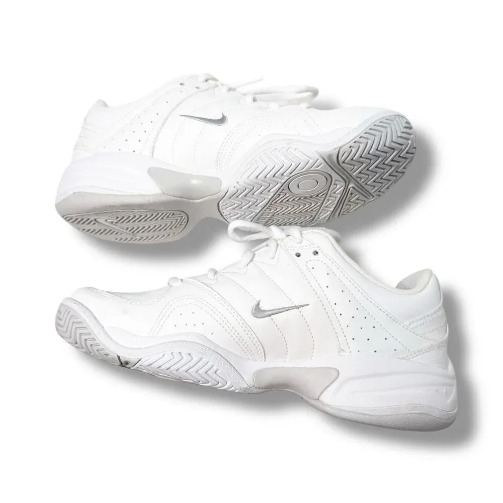 Nike City Court Perforated White Leather Sneakers Tennis Women’s Shoes Size 7